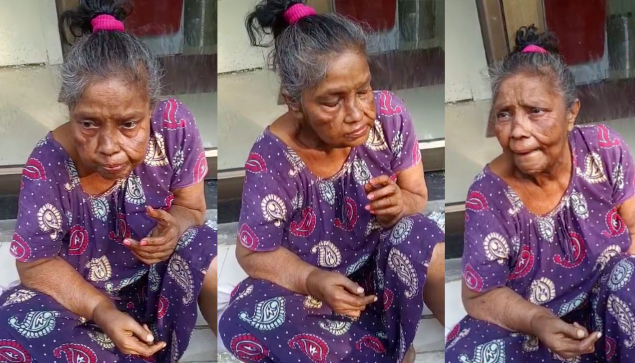 एक वृद्ध, बीमार, लाचार 'माँ' और मिली 'सड़क के किनारे' 😢 संतान छोड़कर चला गया 👣