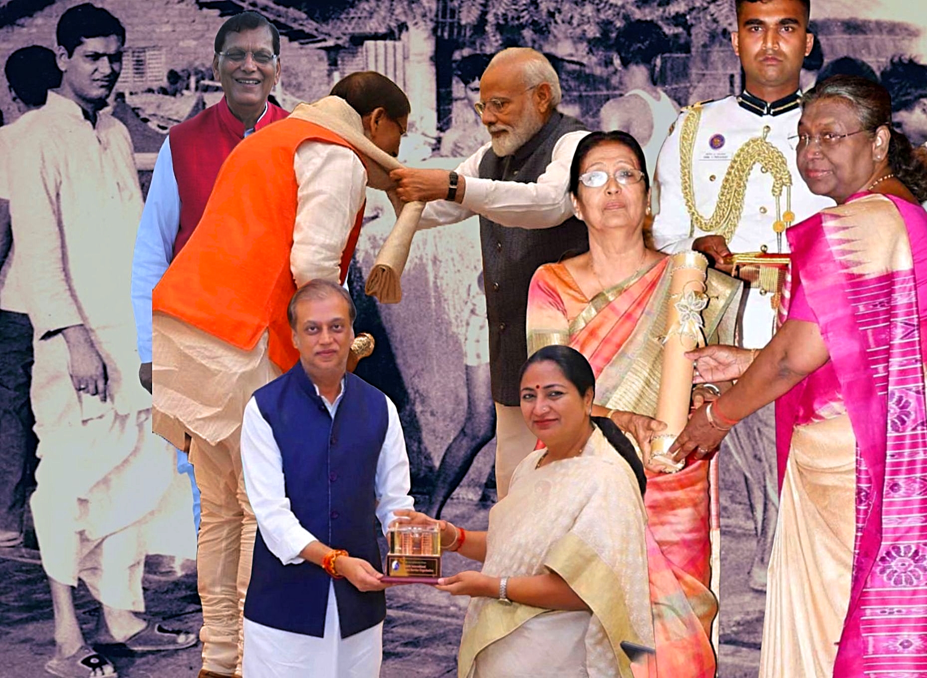 राष्ट्रपति श्रीमती द्रौपदी मुर्मू, प्रधानमंत्री नरेंद्र मोदी जानते हैं कि "डॉ. बिंदेश्वर पाठक भारत रत्न के हकदार हैं" परन्तु ...😢